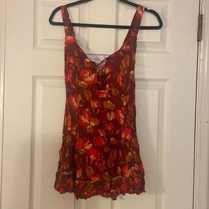 Free People Red Sun Dress